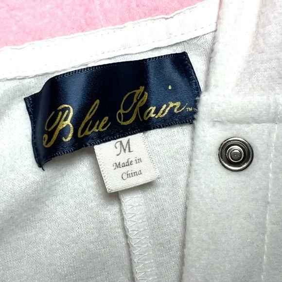 Unicorn onesie hooded pajama costume white with pink & rainbows size M NWOT - Picture 6 of 11